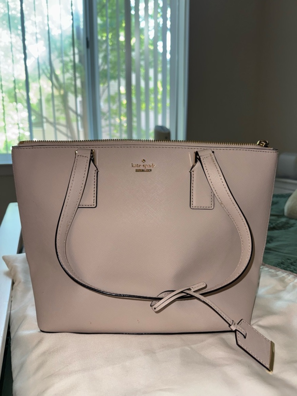Kate Spade Small Blush Pink Saffiano Tote